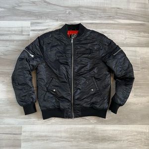 Vintage Bomber Jacket Black Small lot29